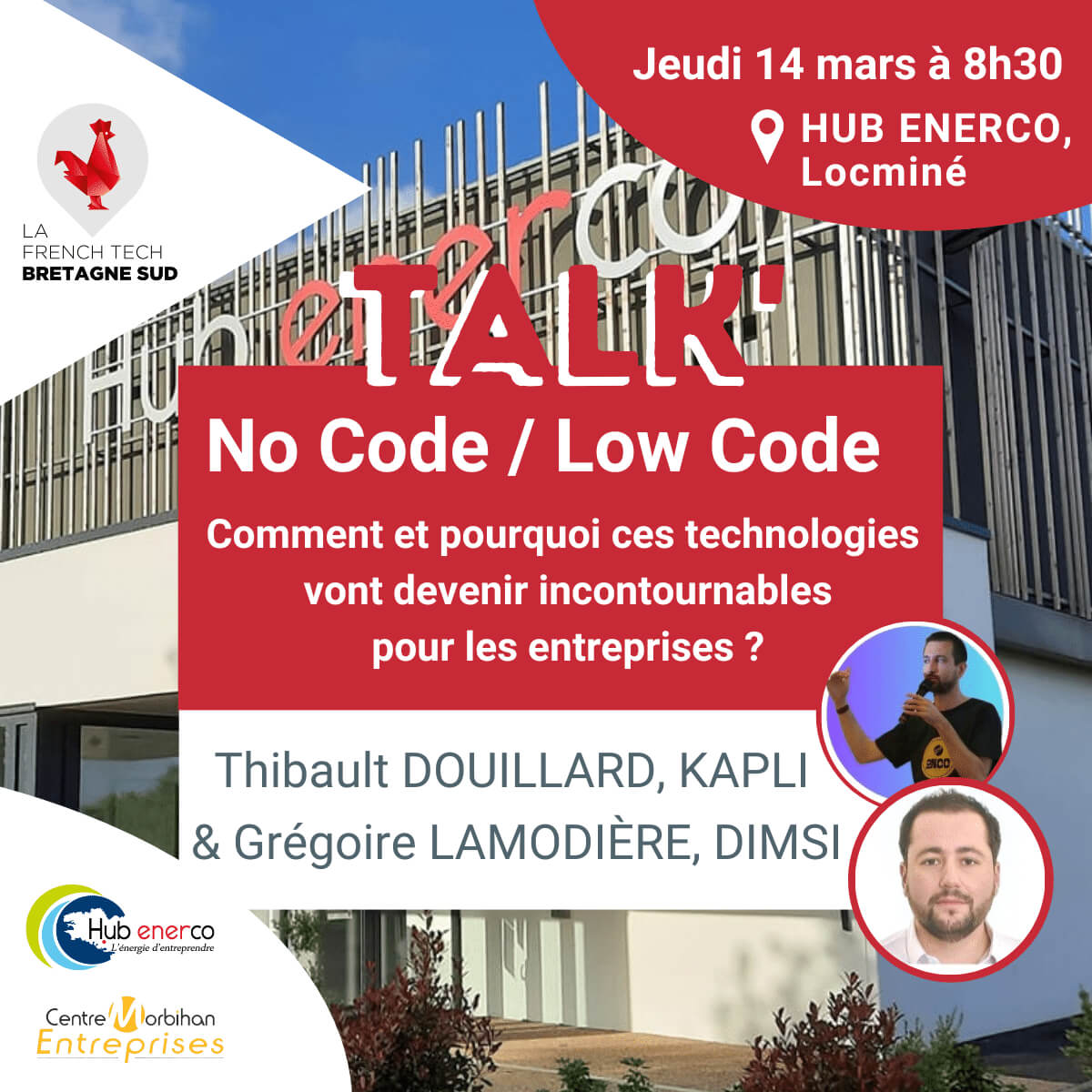 Talk – Le 14 Mars 2024 à Locminé : No Code / Low Code